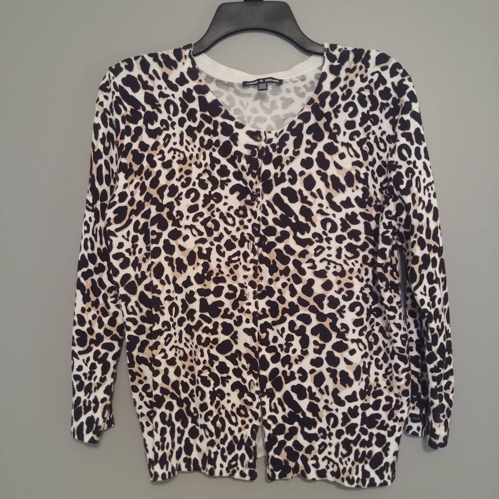 🐆Animal print cardigan